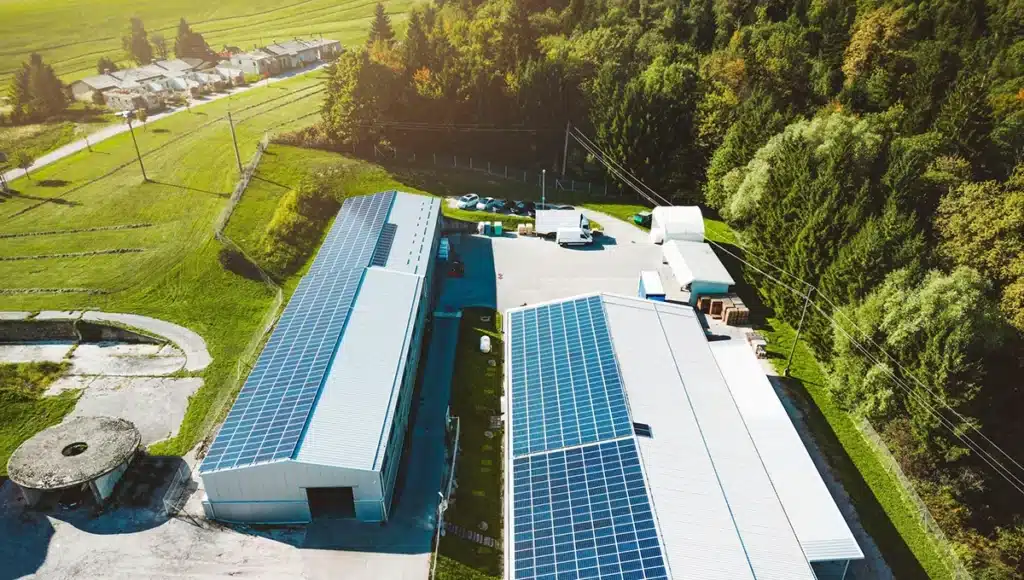 Commercial solar factory